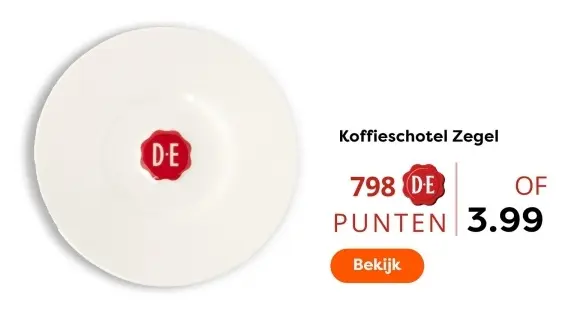 Aanbieding: Koffieschotel Zegel