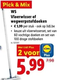 Promotie: Vloerwisser of wegwerpstofdoeken