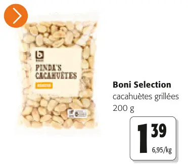 Offre: cacahuètes grillées