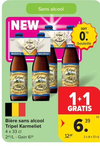 Offre: Bière sans alcool Tripel Karmeliet
