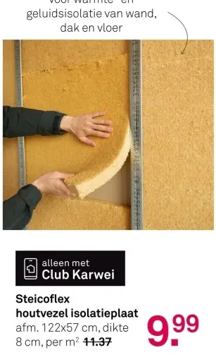 Aanbieding: Steicoflex houtvezel isolatieplaat