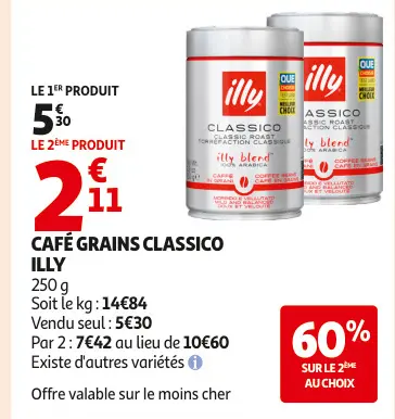 Offre: Café grains classico