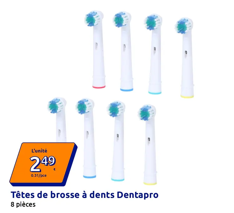 Offre: Têtes de brosse à dents