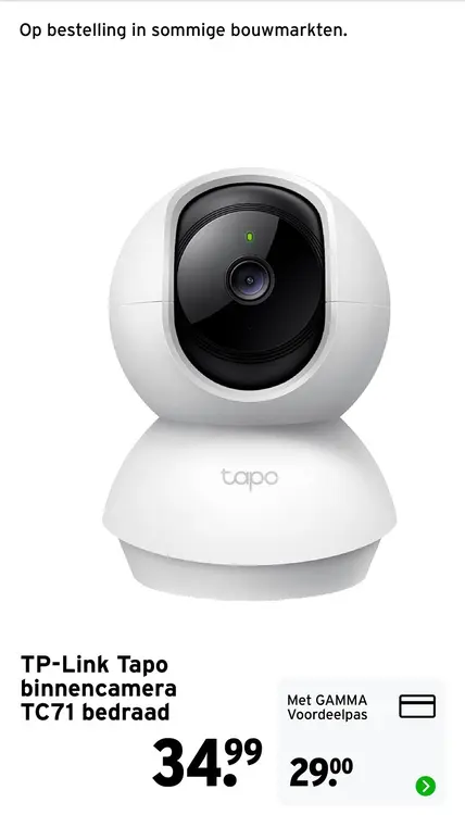 Aanbieding: TP-Link Tapo binnencamera TC71