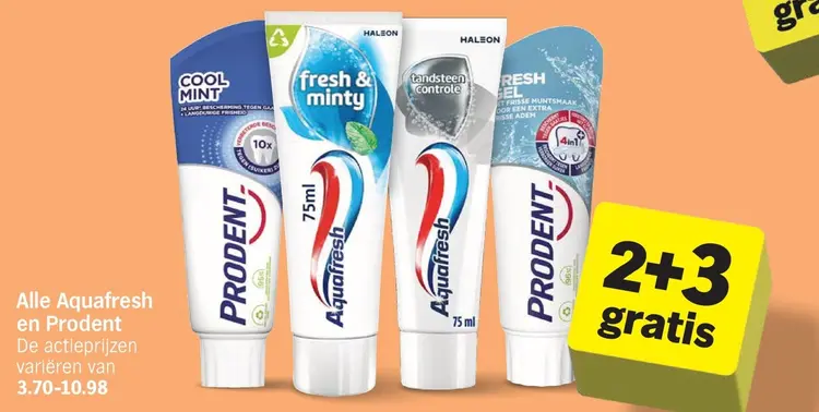 Aanbieding: Alle Aquafresh en Prodent