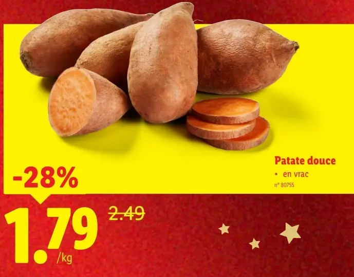 Offre: Patate douce