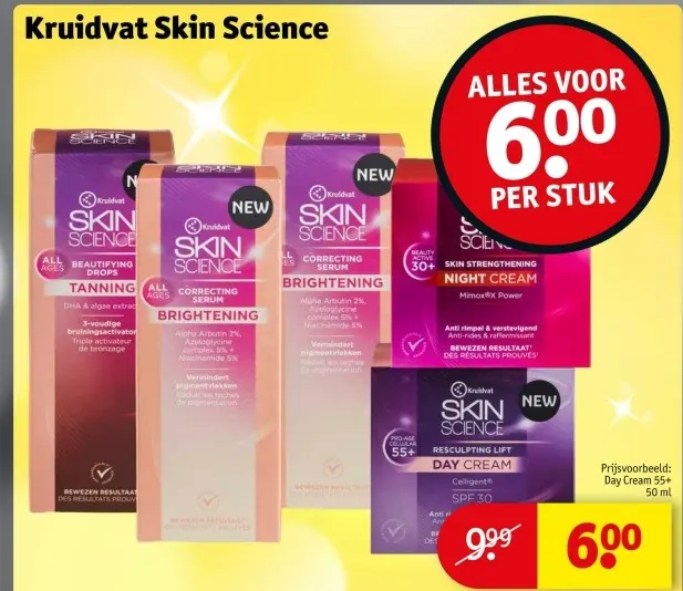 Aanbieding: Kruidvat Skin Science