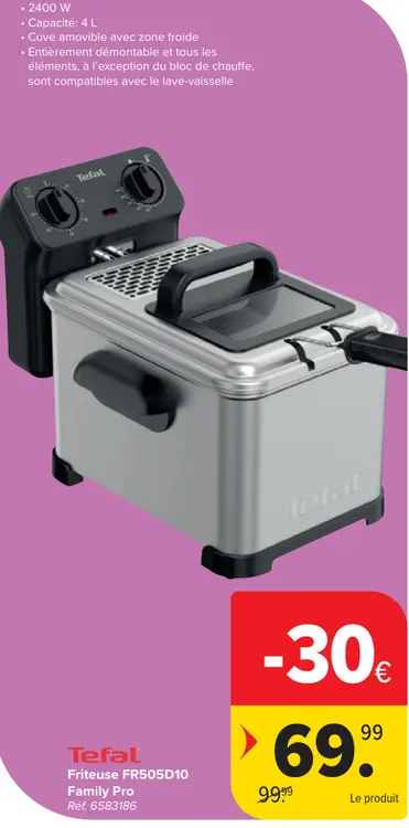 Offre: Friteuse FR505D10 Family Pro