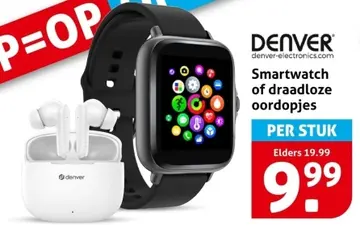 Aanbieding: Smartwatch of draadloze oordopjes