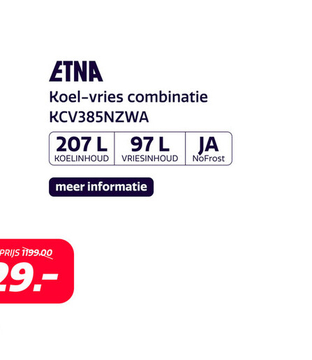 Aanbieding: ETNA KCV385NZWA