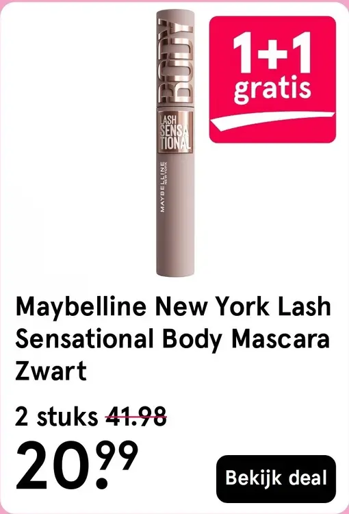 Aanbieding: Lash Sensational Body Mascara Zwart