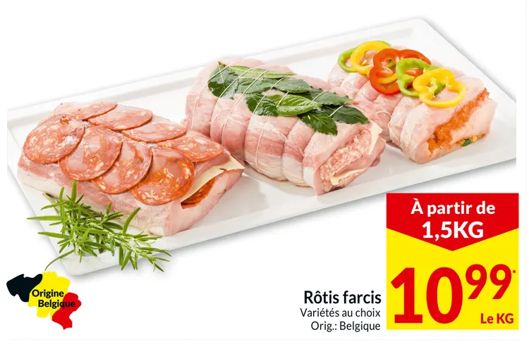 Offre: Rôtis farcis