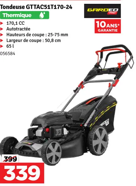 Offre: Tondeuse GTTAC51T170-24