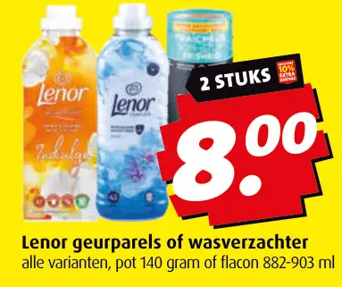 Aanbieding: Lenor geurparels of wasverzachter