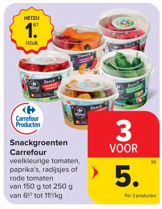 Aanbieding: Snackgroenten
