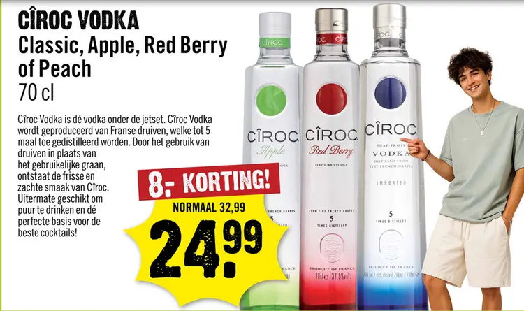 Aanbieding: Ciroc Vodka 70 cl