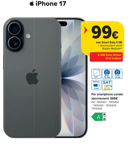 Promotie: iPhone 17