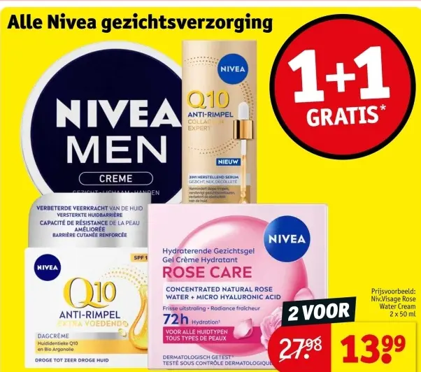 Aanbieding: Nivea gezichtsverzorging