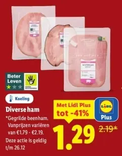 Aanbieding: Diverse ham