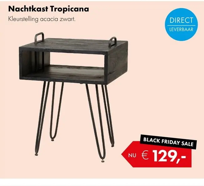 Promotie: Tropicana bijzettafel