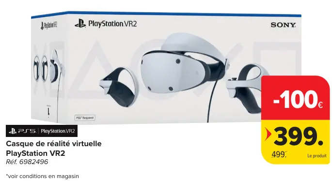 Offre: Casque de réalité virtuelle PlayStation VR2