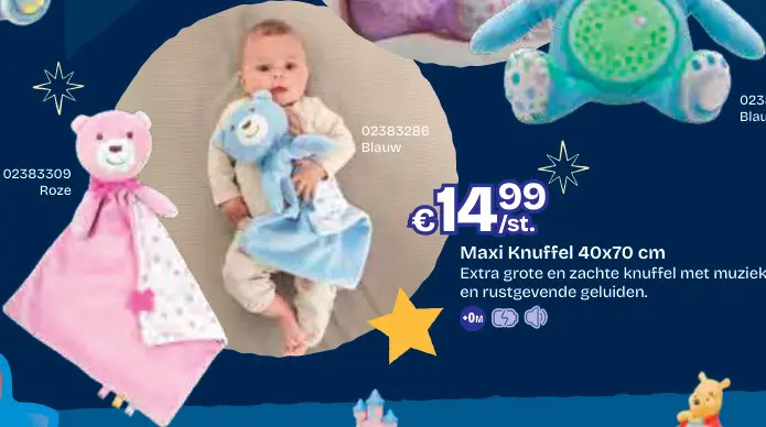 Aanbieding: Maxi Knuffel 40x70 cm