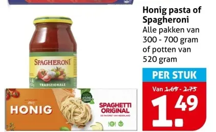 Aanbieding: pasta