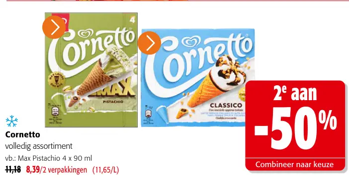 Promotie: Cornetto
