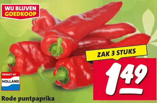 Aanbieding: Rode puntpaprika