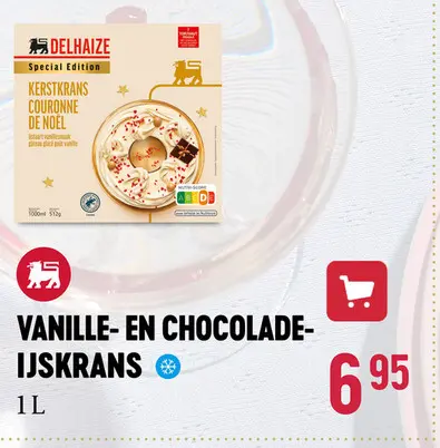Aanbieding: Vanille- en chocolade-ijskrans