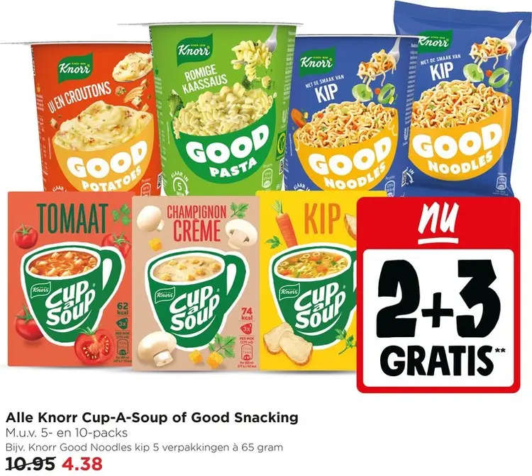 Aanbieding: Knor Cup-A-Soup of Good Snacking
