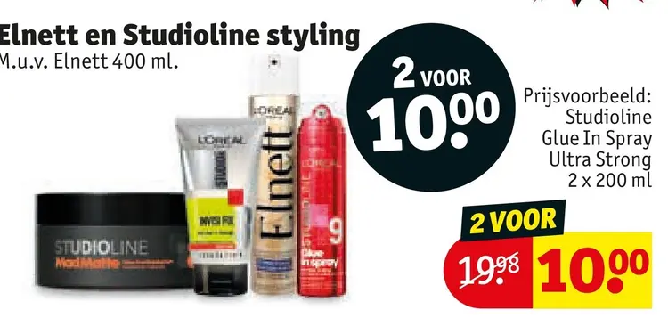 Aanbieding: Elnett en Studioline styling