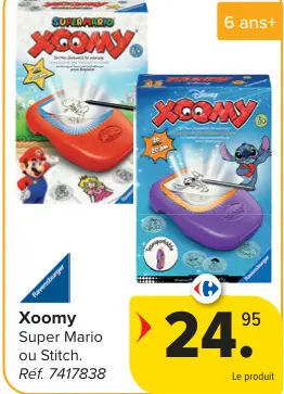 Offre: Xoomy Super Mario ou Stitch
