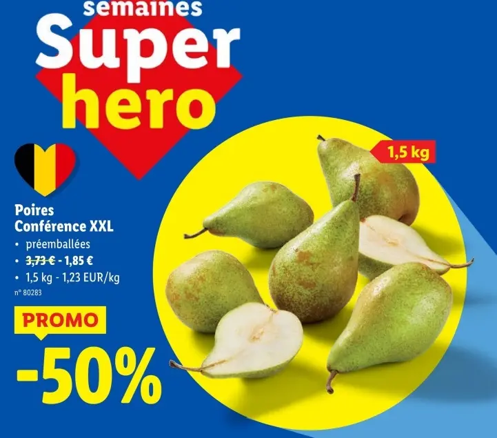 Offre: Poires Conférence XXL