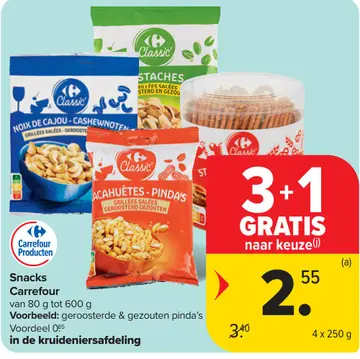 Aanbieding: Snacks Carrefour