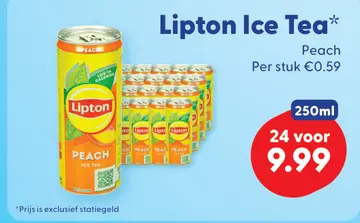 Aanbieding: Lipton Ice Tea Peach