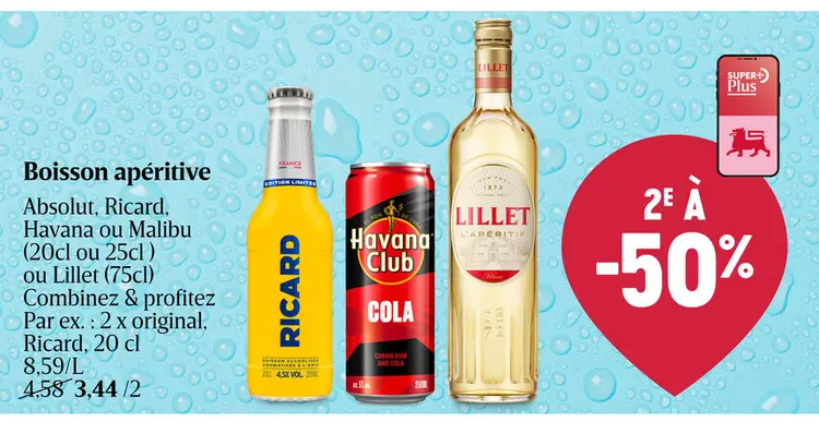 Offre: Boisson apéritive