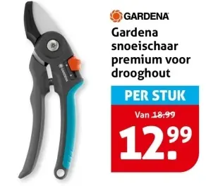 Aanbieding: Gardena snoeischaar premium voor drooghout