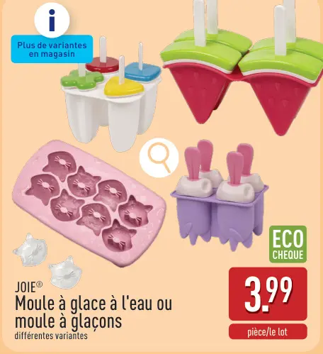 Offre: Moule à glace à l'eau ou moule à glaçons