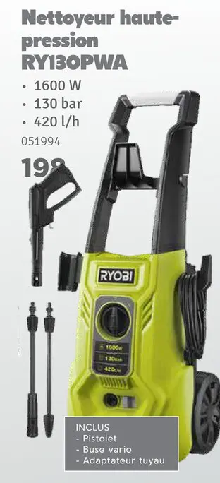 Offre: Nettoyeur haute-pression RY130PWA