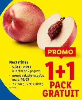 Offre: Nectarines