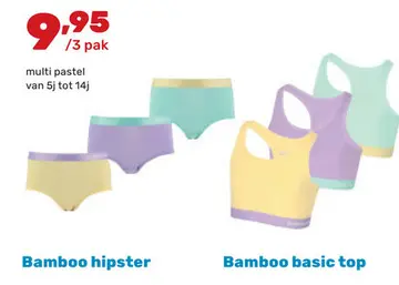 Aanbieding: Bamboo hipster, Bamboo basic top