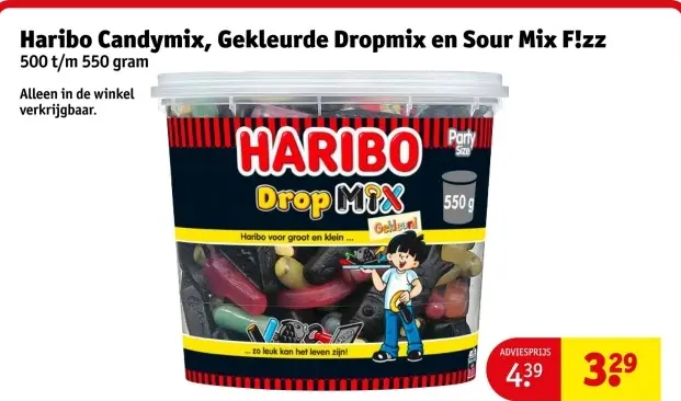 Aanbieding: Candymix, Gekleurde Dropmix en Sour Mix F!zz