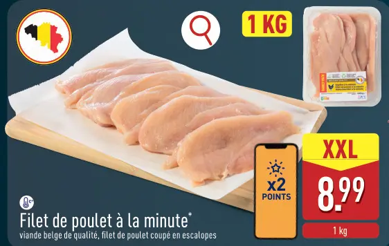 Offre: Filet de poulet à la minute