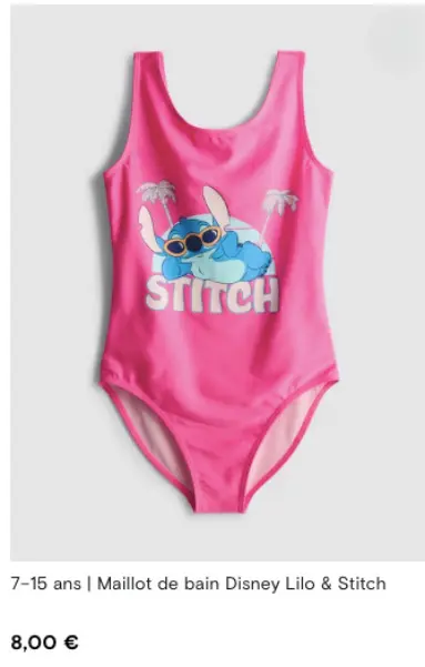 Offre: Maillot de bain Disney Lilo & Stitch