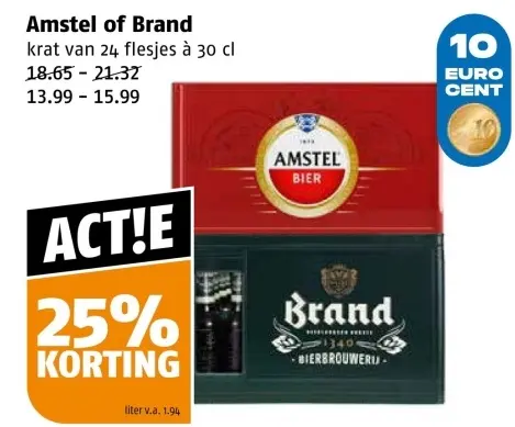 Aanbieding: Amstel of Brand