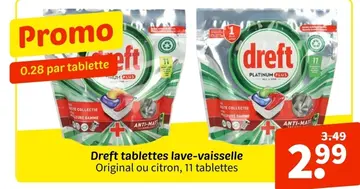 Offre: Dreft tablettes lave-vaisselle