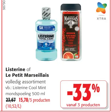 Promotie: Listerine of Le Petit Marseillais