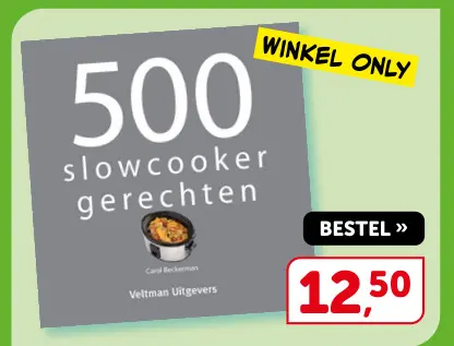 Promotie: 500 slowcooker gerechten