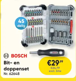 Promotie: Bit- en doppenset